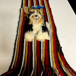 Scarf with cute dog